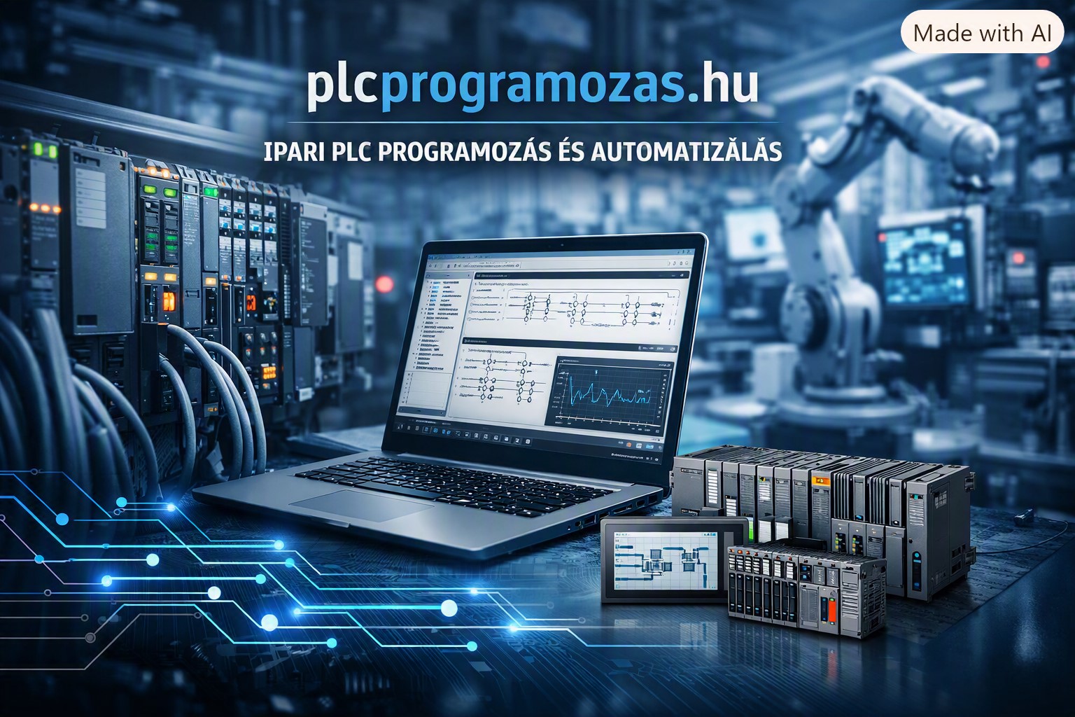 PLC vezérlés programozása ipari környezetben